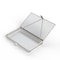 Anysizebasket Light Duty Basket: 10Lx6Wx1H, 304 SS, Hinged Lid with Thumb Clasp, No Handles, Mesh: 2 x .063 FLB-100060010-L02S - alternate 1